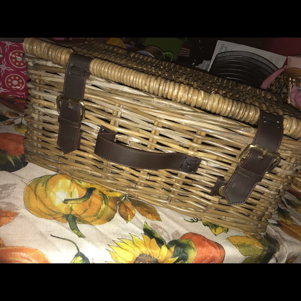Wooden Picnic Basket